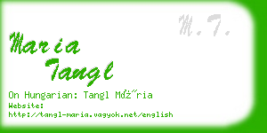 maria tangl business card